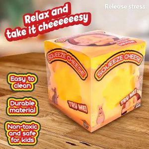 Soft Stress Relief Ball in Cheese Shape